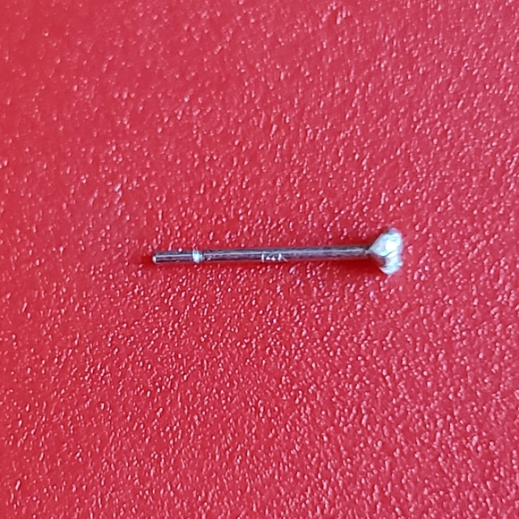 14K Solid White Gold Earrings - Picture 4 of 6